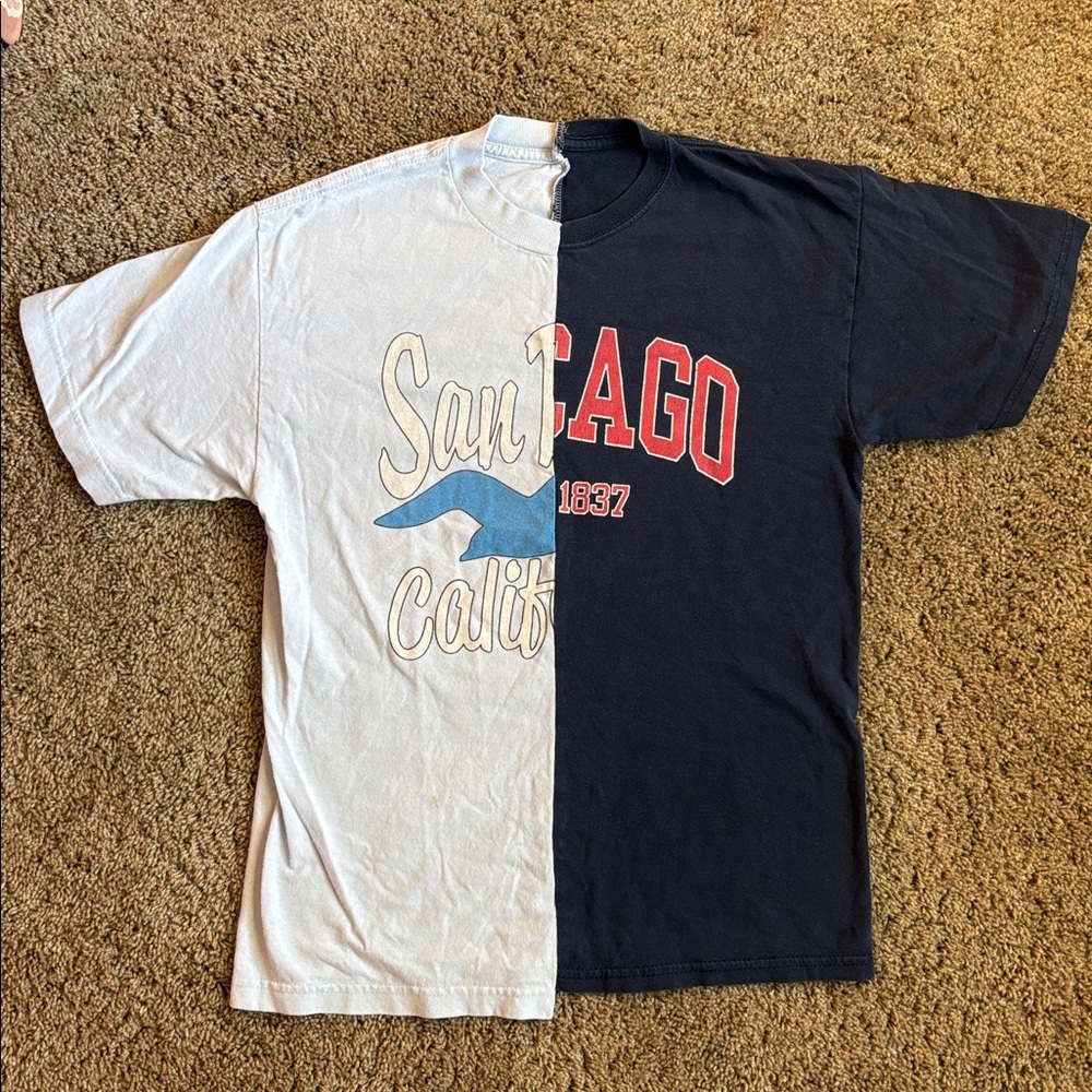 San Diego/Chicago two-tone Tshirt